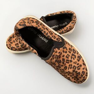 Dirty Laundry Womens Slip‎ On Sneakers Cheetah Leopard Print Sz 7.5 EZZIE-007